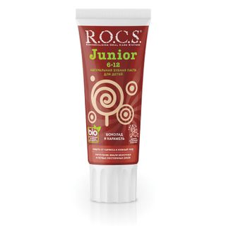 Изображение товара «Зуб/паста РОКС Черная Junior"Кокос и Ваниль" 6-12 лет туба 74 г N1»