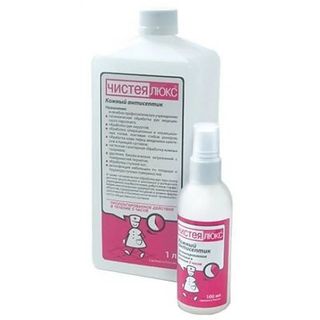 Изображение товара «Чистея ЛЮКС кожный антисептик с пульвер фл. 0.1л N1»