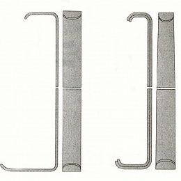 Изображение товара «Крючоки J-19-002 пластинчат по Фарабефу парные 120мм (к-13) шт. N1»