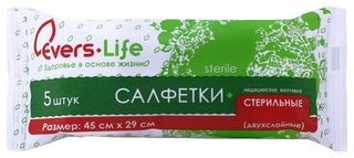 Изображение товара «Салфетки сорб.стер 2-х сл EVERS Life шт. 45х29 N5»