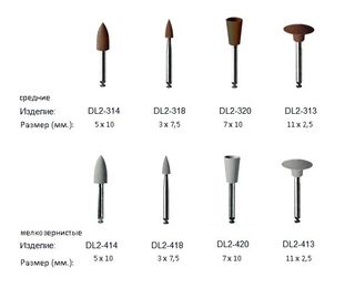 Изображение товара «Головка полировочная силиконовая Politec (чаша) коричневая DL 2-320 RA шт. N1»