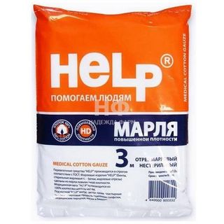 Изображение товара «Марля медицин HELP пл-36 конверт. 3м шт. N1»