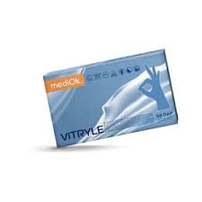 Изображение товара «Перчатки винил XL ГОЛУБЫЕ MediOk VINYL(VITRYLE) глад н/стер неопудр пара. N50»