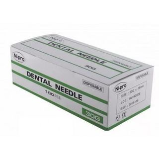 Изображение товара «Иглы карпульные 0.4х38мм Ni-pro (Корея) 27G дентал шт. N100»