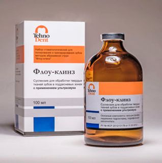 Изображение товара «Флоу-клинз сусп  д/обраб тв тканей зубов с применением ультразвука фл. 100мл N1»