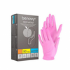 Изображение товара «Перчатки нитрил M РОЗОВЫЕ Benovy перламутровые текстур неопуд  н/стер пара. N50»