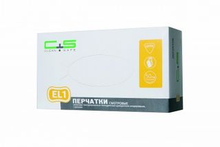 Изображение товара «Перчатки латек XS EL1 текстур неопуд н/стер Single "C+S" ЖЕЛТЫЕ пара. (1102) N50»