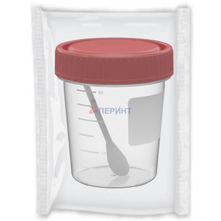 Изображение товара «Банка (контейнер)ПП д/биом с/зав крыш и лож ст и/уп град V=60мл шт.N1»