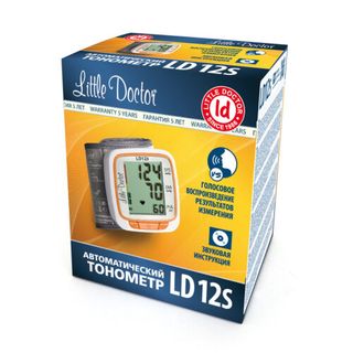 Изображение товара «Тонометр LD 12s (авт/зап,алгFUZZY манж 12,5-20,5 см пам2/90изм,говорящий )шт. N1»
