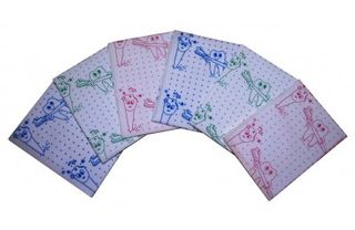 Изображение товара «Салфетки (нагрудники) JNB с рисунком Зуб арт.11094(зеленый) 500 шт уп. N1»