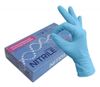 Изображение товара «Перчатки нитрил M ГОЛУБЫЕ Nitrile optima текстур неопуд  н/стер пара. N50»