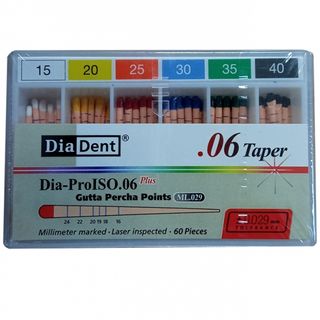 Изображение товара «Штифты гутта 06конус №15-40 ассорти DiaDent шт. N60»