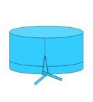 Изображение товара «Шапочка-колпак с подворот пл-42 н/ст в инд уп шт. N1»