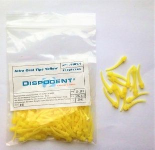 Изображение товара «Насадка (канюля) внутриротовые Dispodent Oral Tips Yellow (1102-6) упак. N100»