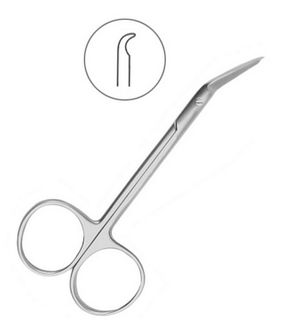 Изображение товара «Ножницы хирургические угловые для снятия швов 11.5 (19-13A) шт. N1»