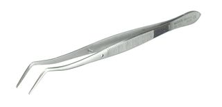 Изображение товара «Пинцет изогнутый специальный с насечками 103-035-Р 16 см шт.N1»