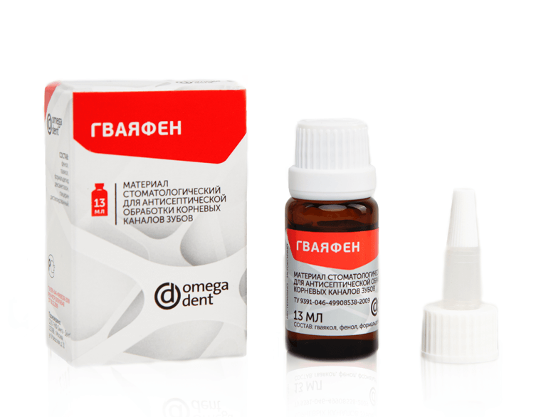 Жидкость (Гваяфен) д/антисептич обработки каналов фл. 13мл N1