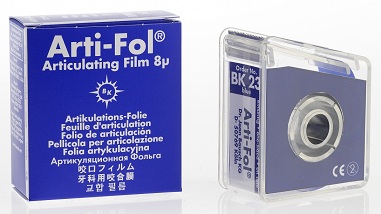 Бумага артикуляционная ВК-23 (фольга) ролик 8мкм (20м*22 мм) синяя шт. N1