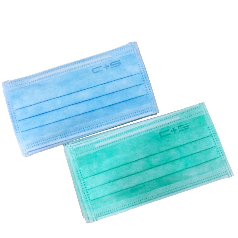 Маска 3-х слойная, на рез. защита III (голубая) Euronda  шт. N50