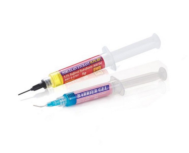 Гель для трав. адгезив. 4% Порцелайн Эйтчент E-5720E 5гр+гель барьер. шпр.N1