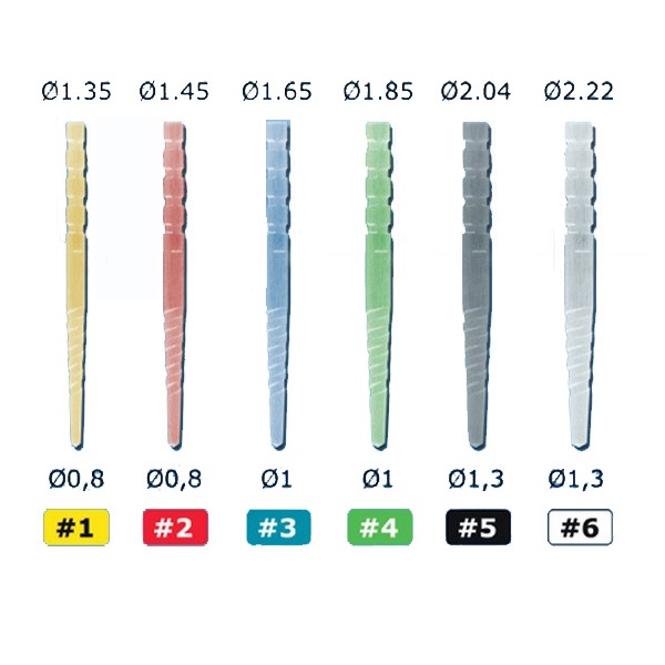 Штифты стеклов кварц MACRO-LOCK POST ILLUSION X-RO d3 1,67мм, 4590313B уп. N10