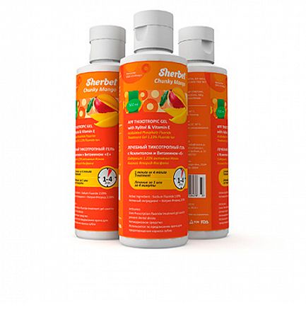 АПФ гель Sherbet APF Thixotropic Gel 1,23% свежее манго д/фтор 500мл шт. N1