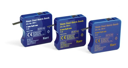 Матрицы Керр (399А)- полоски стал в рул 0.03/5мм/3м Hawe Steel Matrix Band штN1