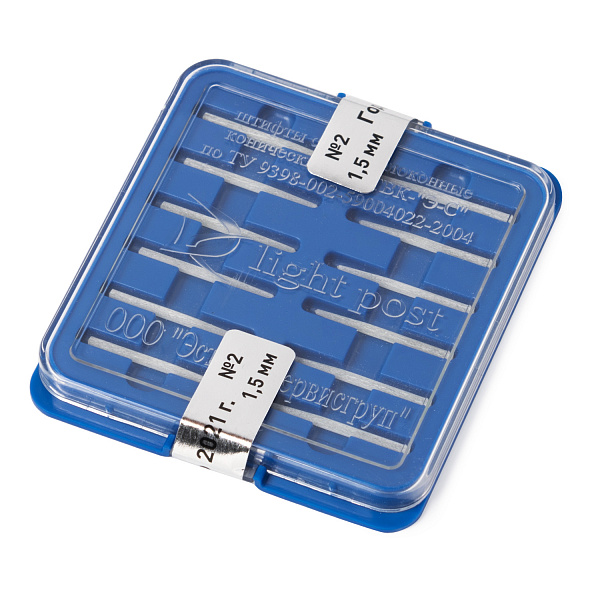 Штифты стеклов ШСТВК-"Э-С" (конус) №2 (1.5) 12 шт.N1